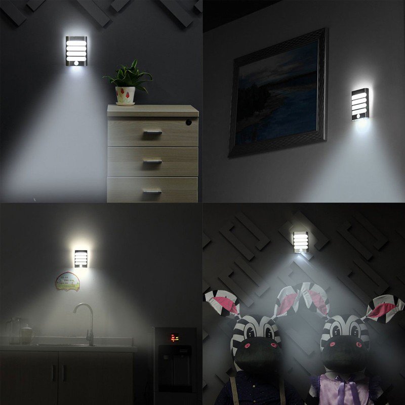 Motion SensorActivated LED Bathroom Wall Night Light (Cool White)