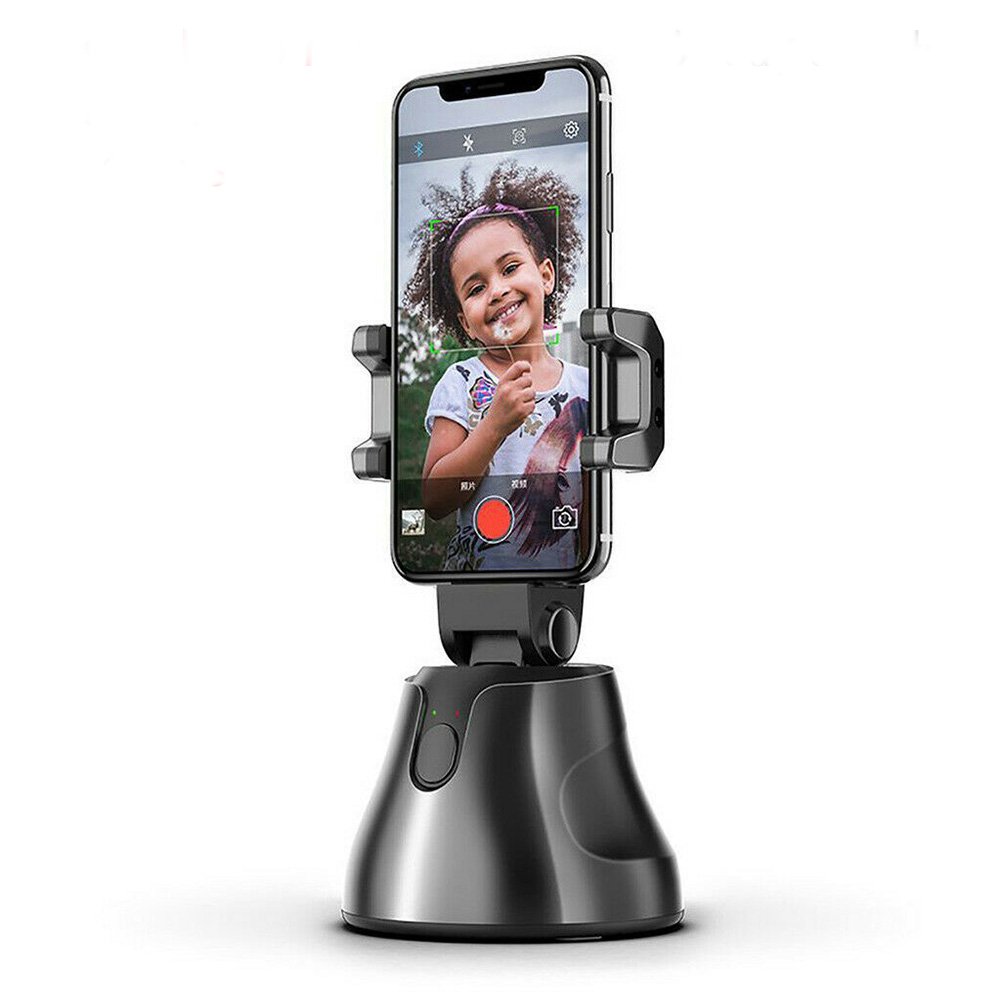 Selfie Stick 360 Degree Rotation Facial + Object Auto Tracking Camera Phone Holder (black)