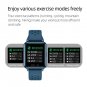 Smart Watch Temperature + Blood Pressure Monitor Bluetooth Sports Wristband (Black)