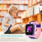 Kids Waterproof GPS Tracker Smart Watch for Android or iOS (Blue)