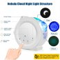 LED Projector 360 Degree Rotating Night Light Starry Ocean Wave Projection 6 Colors for Kids