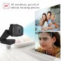 HD Video Calling 5MP USB 3.0 Webcam with Mic and Auto Focus for Desktop or Laptop (black)