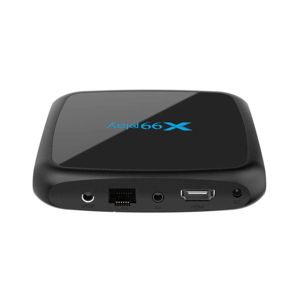 X99 Play Android 9.0 Wireless 4K IPTV USB Set Top Box 2GB+16GB 5G Wi-Fi(Black)