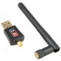 600Mbps Wireless Dual Band USB WI-FI Network Adapter with Antenna (Black)