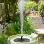 2.8W Solar powered  Water Fountain  Pump for Bird Bath 1200 mAh battery