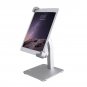 Aluminum Alloy Desk Tablet Stand Display Base Adjustable Bracket Holder Compatible for iPad (silver)