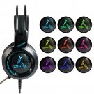V2000 ProGame 7.1 Surround Sound LED Gaming Headset with Microphone (black)