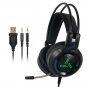 V2000 ProGame 7.1 Surround Sound LED Gaming Headset with Microphone (black)