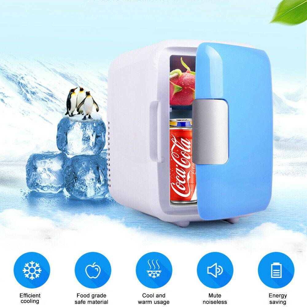 4L Car Refrigerator Automobile Mini Fridge Refrigerator Freezer (Blue)