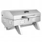 ZOKOP TG-5U Square Stainless Steel BBQ GAs Grill (Silver)