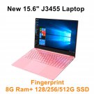 NEW! 15.6-inch Intel Celeron J3455 Pink Notebook PC 8GB+512GB+Fingerprint Unlocking