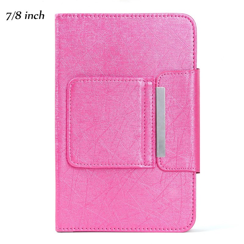 Wireless Bluetooth Keyboard For Tablet Leather Case+OTG+Stylus for 9/10 inch size Tablet(pink)