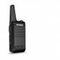 TIENGU Wireless Handheld Mini Ultra-thin Walkie Talkie FRS UHF Portable Radio Communicator Black