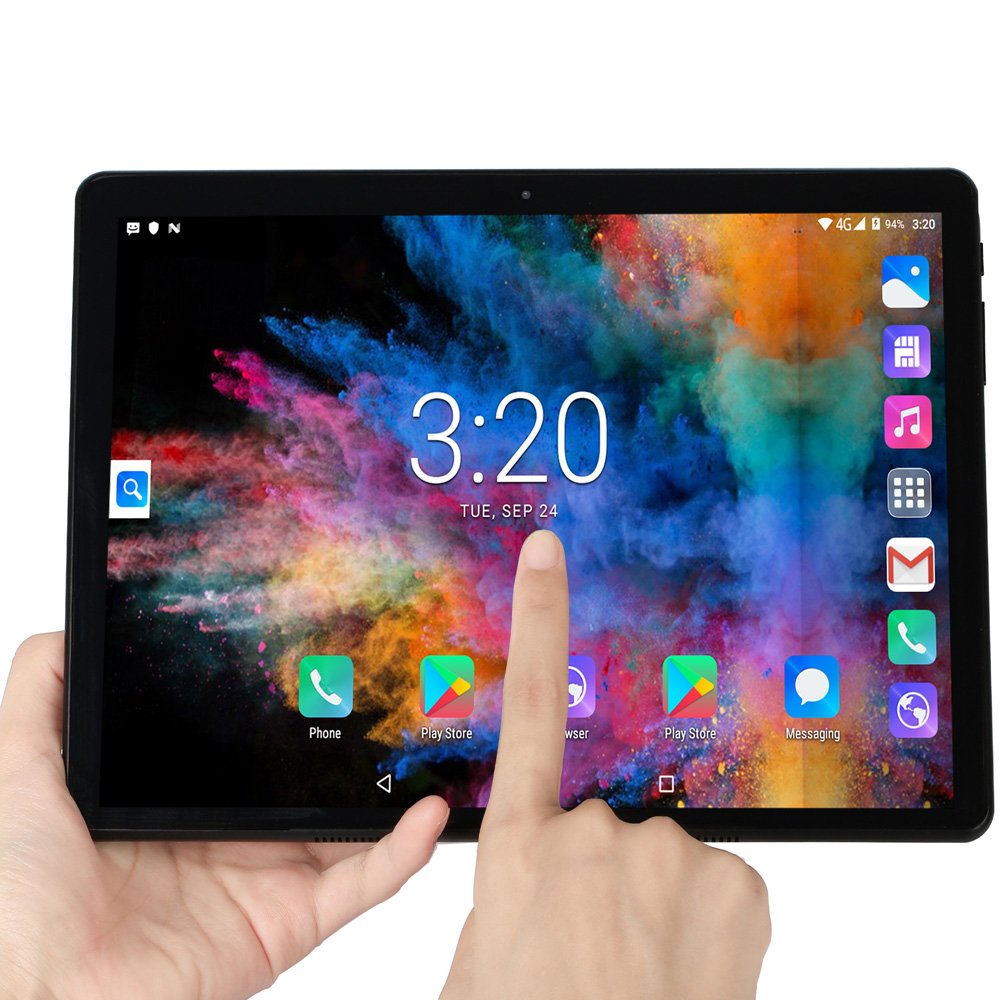 BDF 10.1-inch S10 Android 4G Phone Tablet PC 8GB + 128GB + Bluetooth Keyboard(EU plug)
