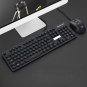 N518 2-pc Wired Gaming Waterproof Luminous Keyboard + Mouse combo (black)