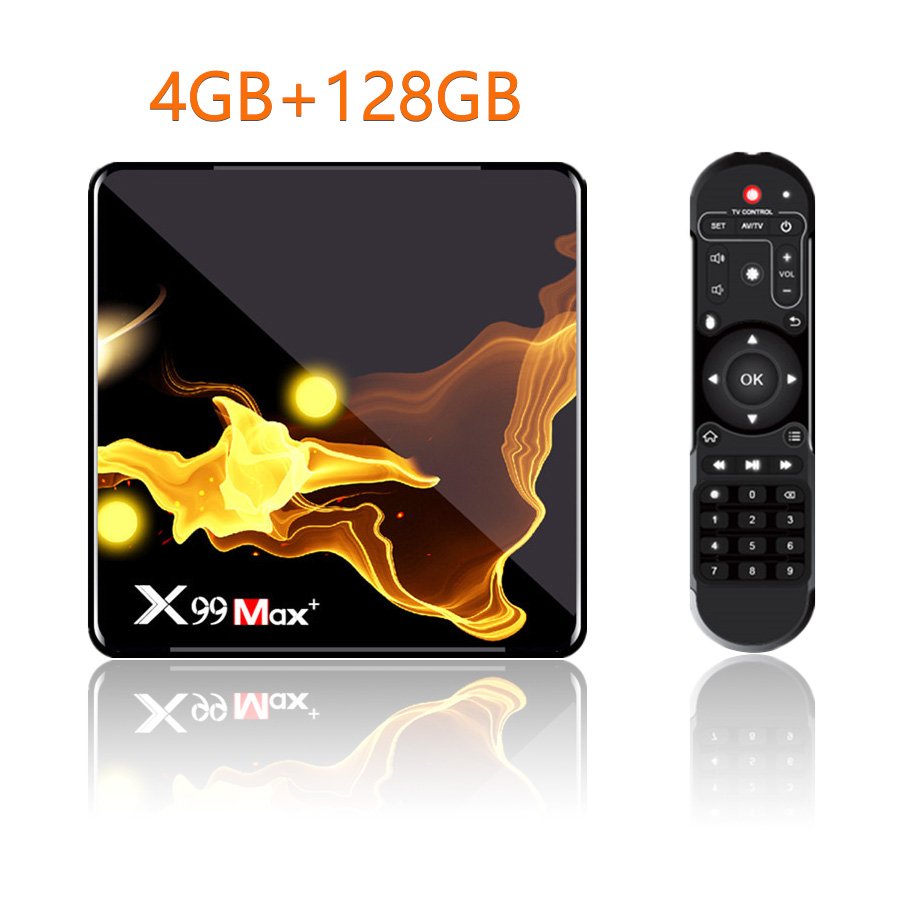 X99 Max+ Android WIFISmart TV Box 4GB + 128GB (US plug)