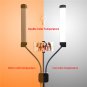 Rotatable LED Dimmable Fill Light Flexible Dual Arm for Android Smartphones Photo base + light stand
