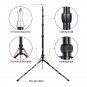 Rotatable LED Dimmable Fill Light Flexible Dual Arm for Android Smartphones Photo base + light stand