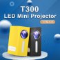 T300 LED Mini Projector Portable Kids Home RC Media Audio Player