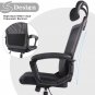 SmugDesk Ergonomic Adjustable High Back Office Chair (black)