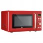 Zokop B20uxp52 Retro Microwave Oven With Golden Handle 120v 700w 20l/0.7cu.ft (red)
