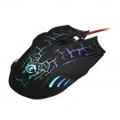 A888 Crack Pattern USB Wired LED Gaming Mouse (black)