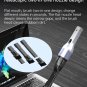 Cordless Mini Car Vacuum Cleaner with LED Light for Car Interior (silver)