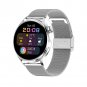 1.28-inch W3 Android Bluetooth-compatible Call Answering Smartwatch (Silver Steel Wristband)