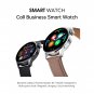1.28-inch W3 Android Bluetooth-compatible Call Answering Smartwatch (Black silicone gel band)