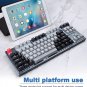87-key Bluetooth Keyboard Three-mode Mechanical Keyboard for Tablet, Phone or Computer (dark grey)
