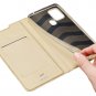 DUX DUCIS Android Smartphone Leather Magnetic Protective Case with Cards Slot (Golden)