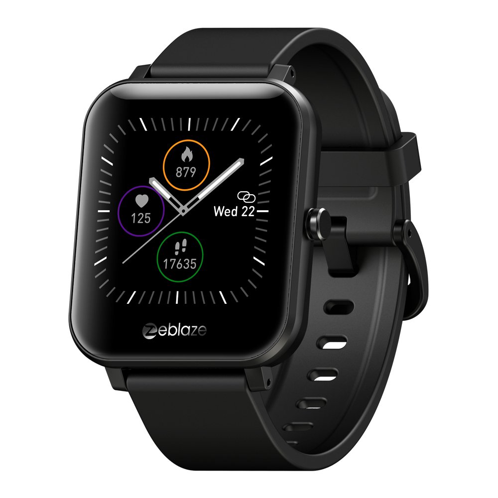 New 1.54-inch Zeblaze GTS Android Smartwatch Health monitor MP3 Dual Bluetooth connectivity (Black)