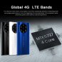 High-end 6.55-inch Mate40 RS HD 4G Android Smartphone 3GB+64GB 3D Glass Back Cover (Black)