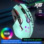 X6 Dual Mode High Precision Mechanical Gaming Mouse (Green)