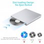 USB3.0 + Type-C External Slot-Loading DVD Drive for Desktops or Laptops (Gold)