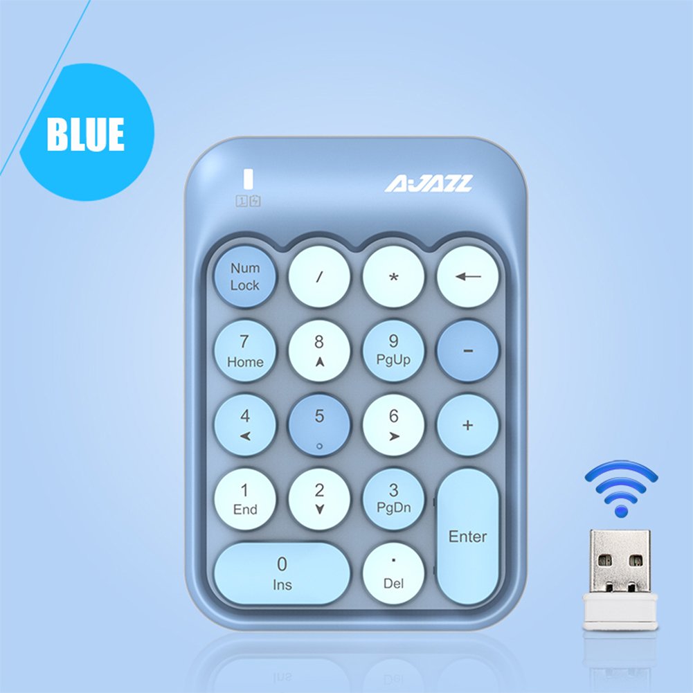 AK18 2.4G Wireless 18-key Numeric Keypad (mixed color Blue)