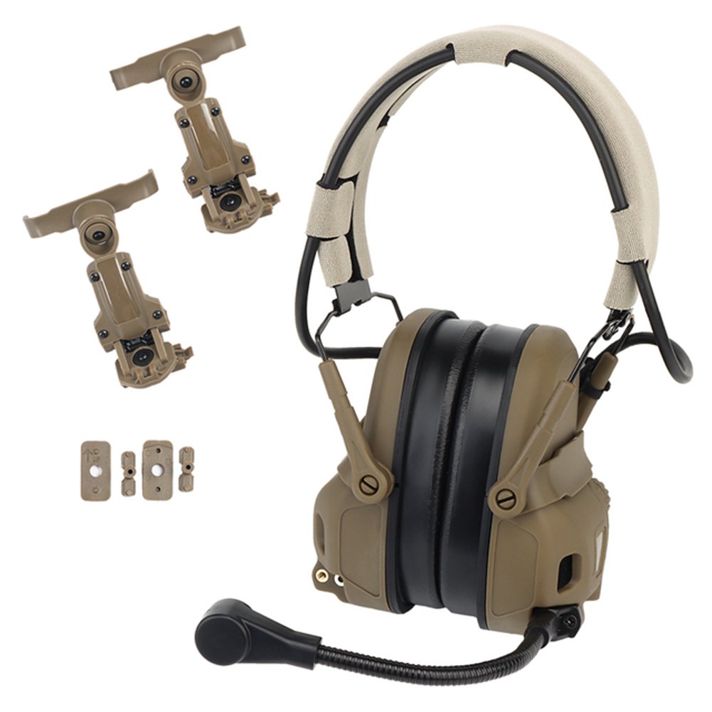 Gen 6 Communications Tactical Headset with Noise Reduction (Grey)