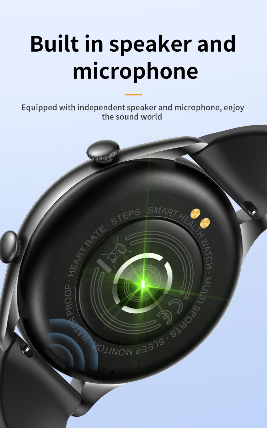 Zodvboz 1.32-inch KT60 Bluetooth Smart Watch Monitoring Health Bracelet (Silver Gray)