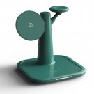 3-in-1 Magnetic Wireless Charger Type-C Interface for Headset Watch or Phone (Green)