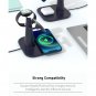 3-in-1 Magnetic Wireless Charger Type-C Interface for Headset, Watch or Phone (black)