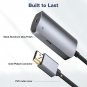 Metal Connector HDMI Male To USB-C Female Adapter One Way Video Cable (Silver)
