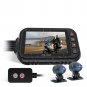 Motorcycle DVR Dash Cam Front Rear Camera Driving Recorder
