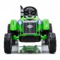 [US Direct]Kids 3-spd Ride-on Tractor with Trailer + Parental Remote Control (Green)