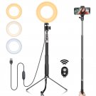 [US Direct]Android Smartphone Bluetooth Gimbal Stabilizer Kit with 6-inch Ring Light