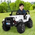 [US DIRECT]LEADZM LZ-905 Remodeled Dual Drive Power Wheels Jeep + Parental RC