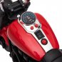 [US DIRECT] Kids (Age 3-8) 6V Rlde-on Electric Motorcycle with Aux Wheels + LED Headlights (Red)