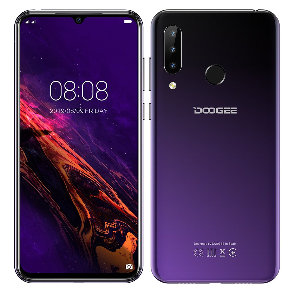 New Unlocked 6.3-inch Doogee N20 Android Smartphone 4GB+64GB (Purple)