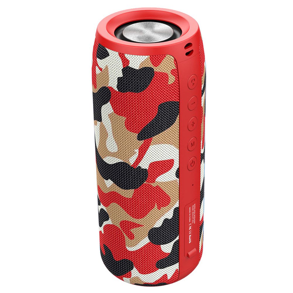 S51 Dual Pairing IPX5 Waterproof Outdoor Bluetooth Stereo Speaker (Red camouflage)
