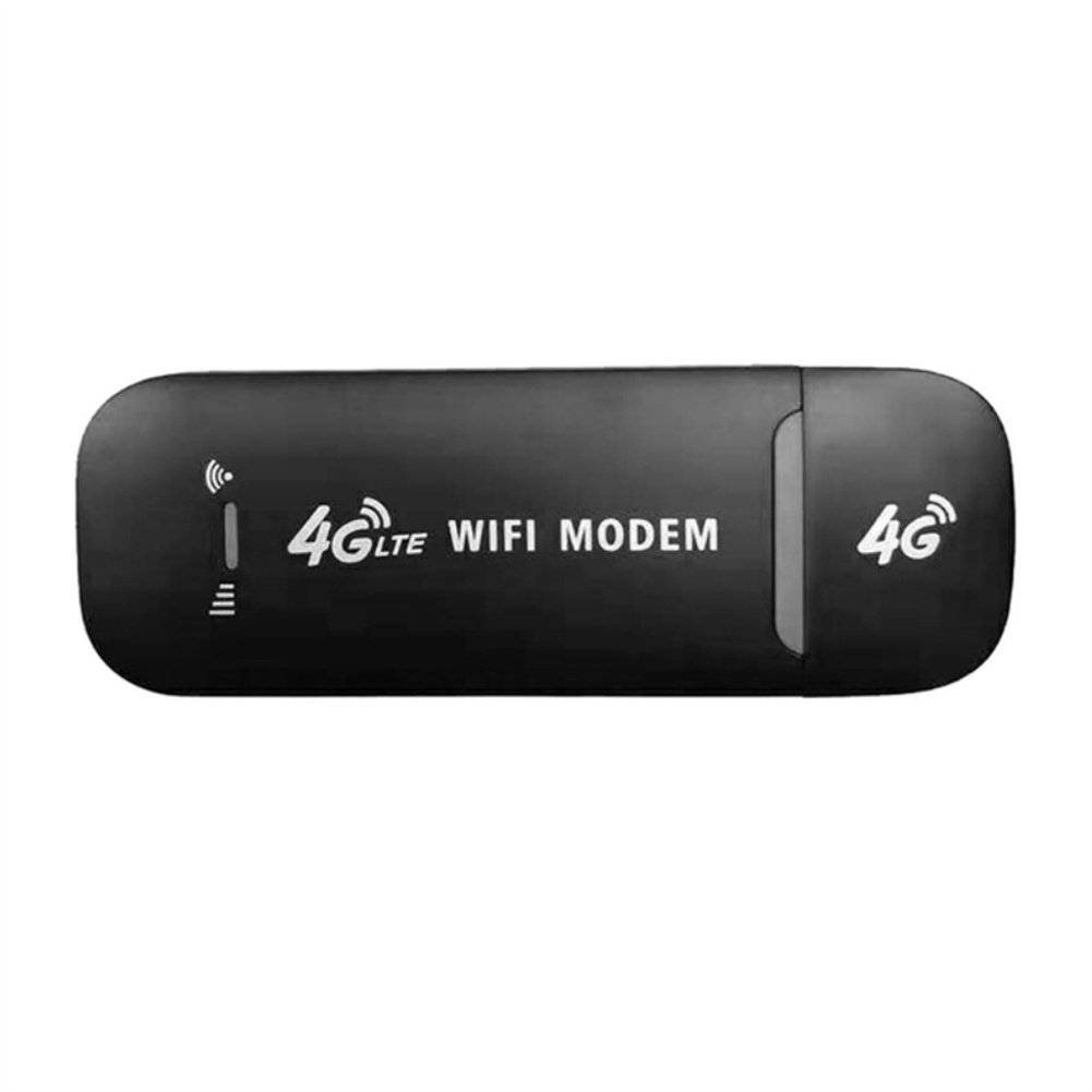 4G LTE Wi-Fi Modem Wireless Network Adapter 4G Mobile USB Router (black)