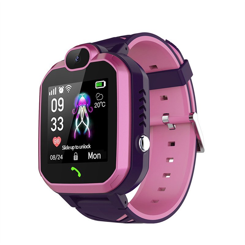 R7 Kids Smartphone Watch with Two-Way Call HD Touch Screen Camera (Pink)